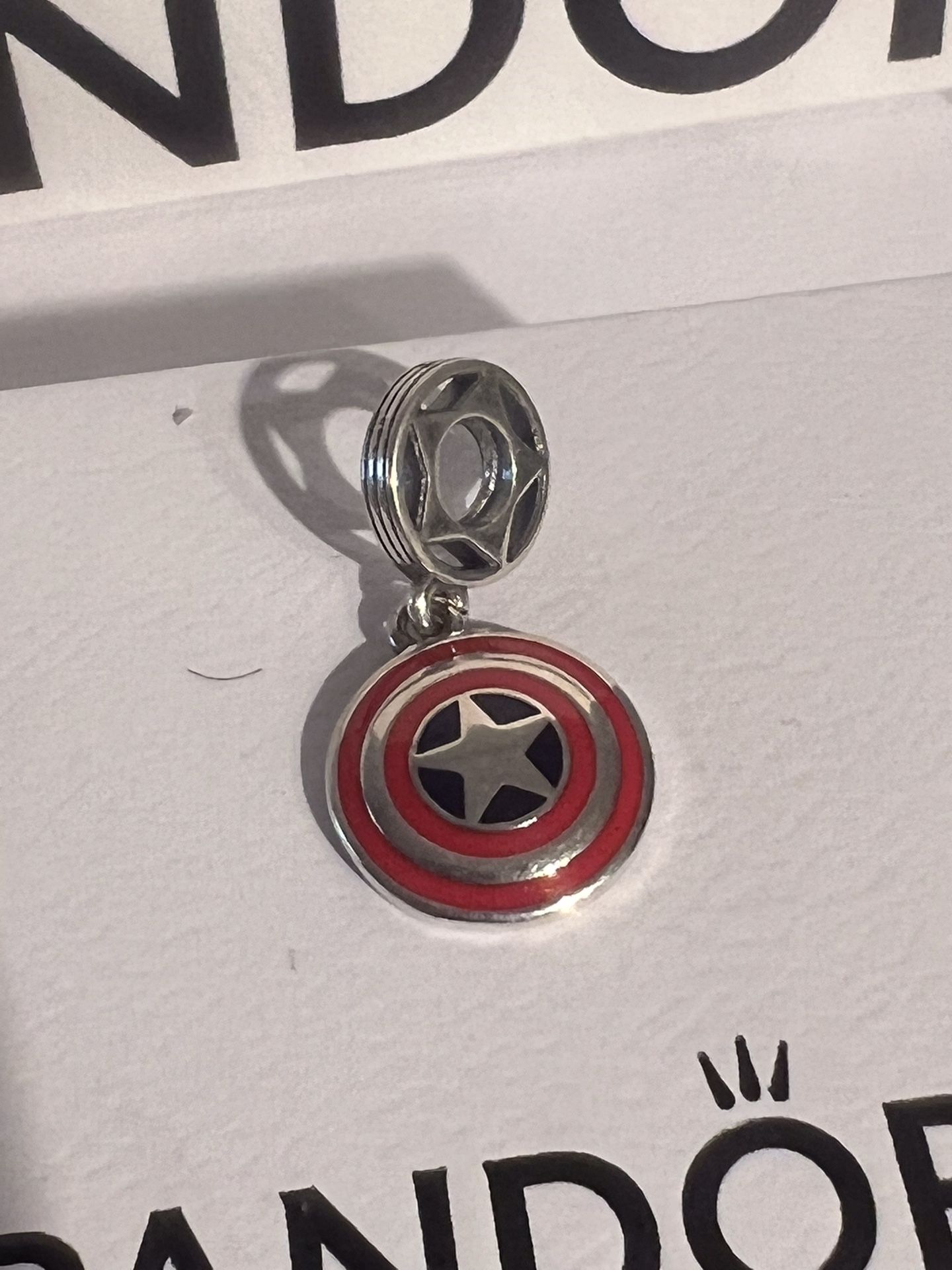 Marvel Captain America Shield Charm Bead