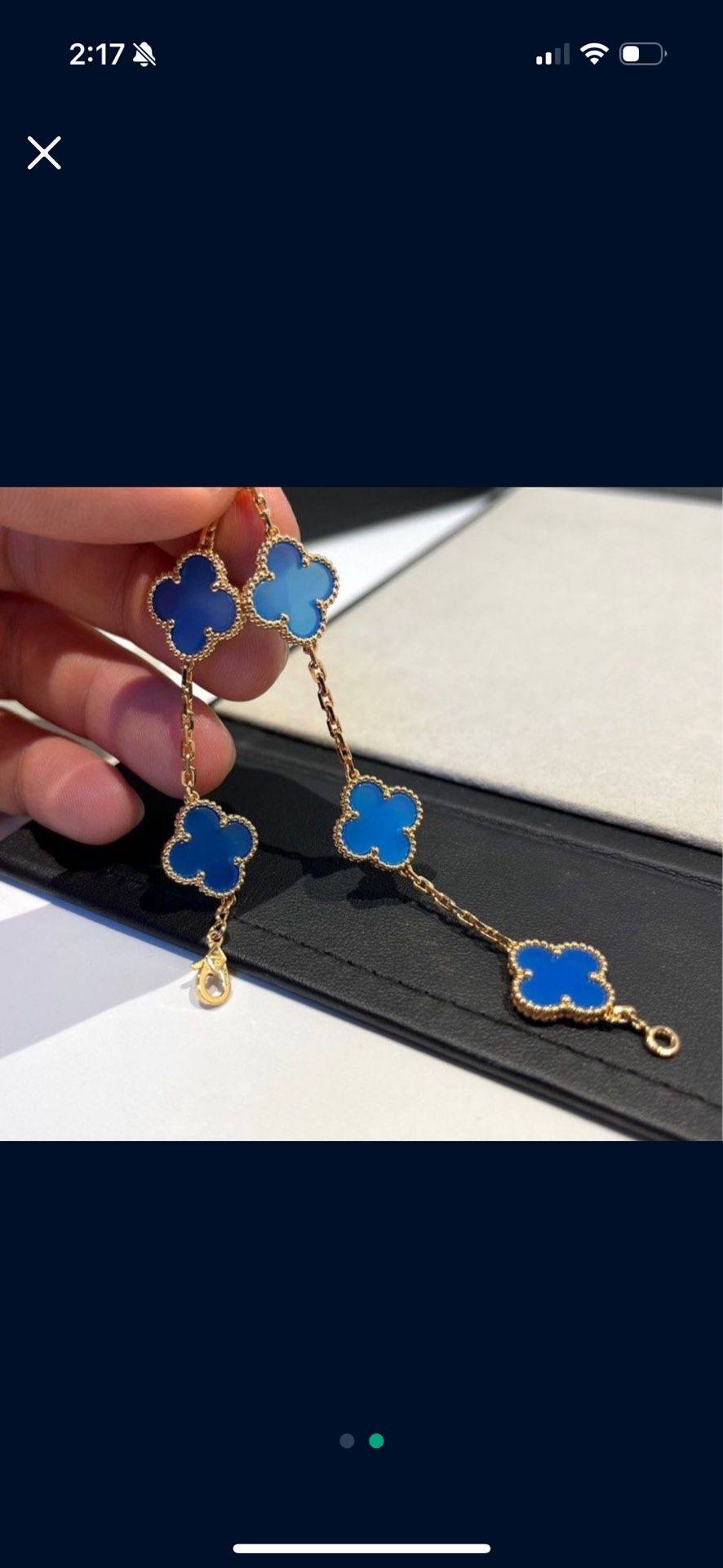 Blue on Gold Van Cleef & Arpels Bracelet