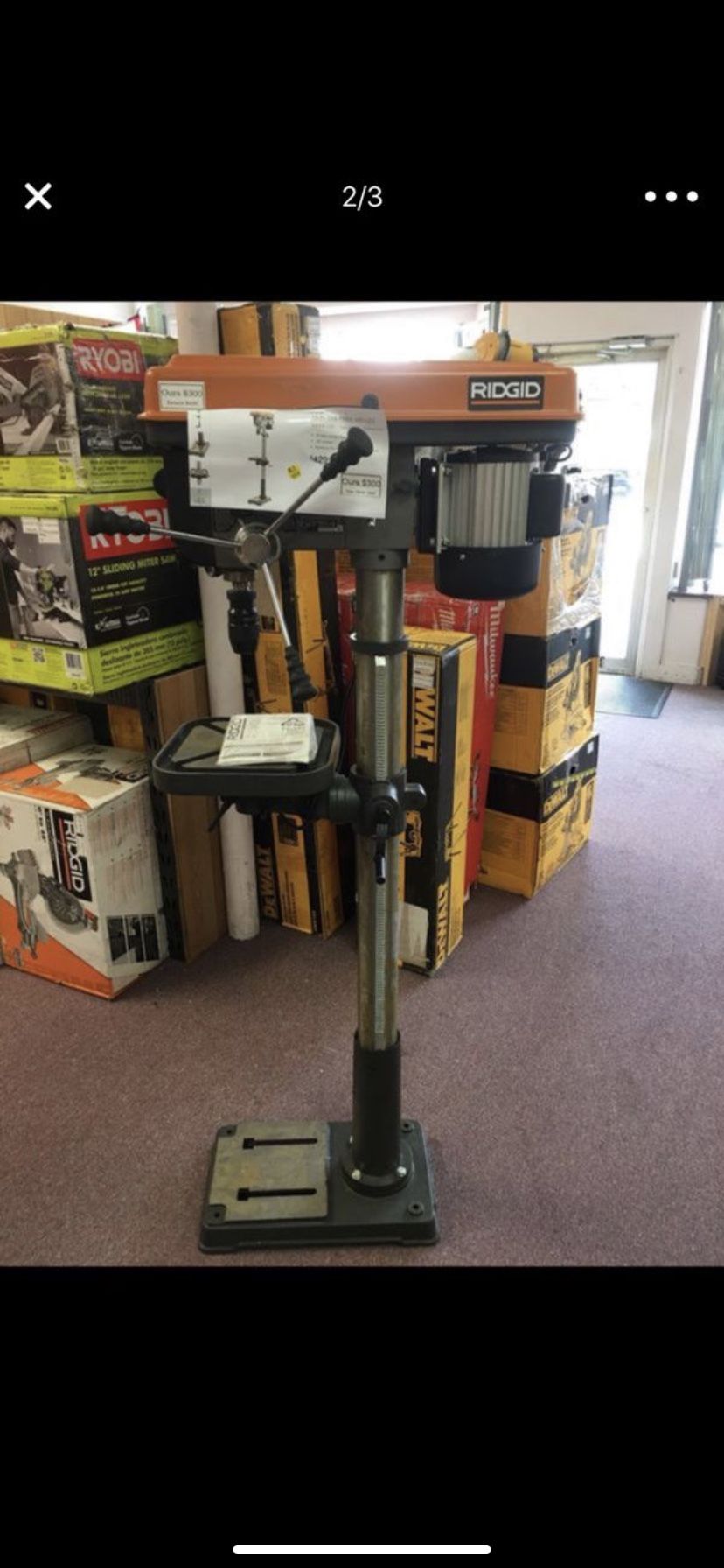 New Ridgid Drill Press Model R1500