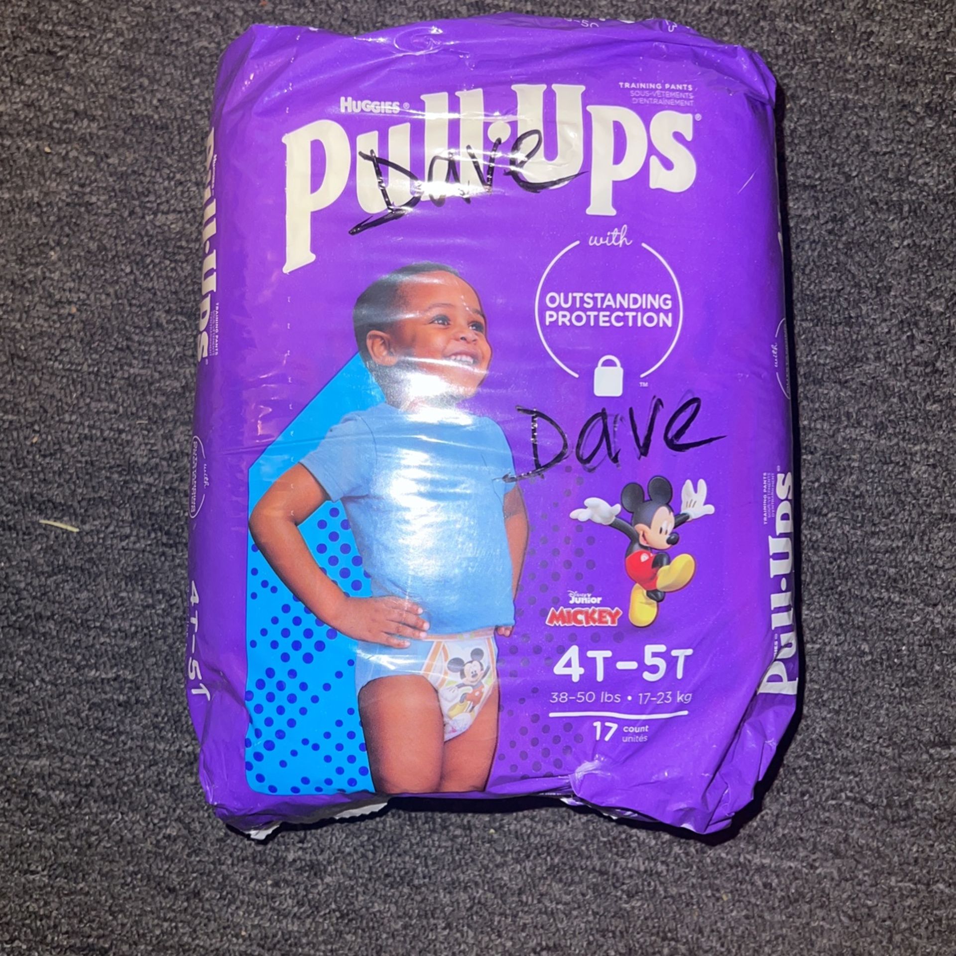 Pull Ups 4T-5T (38-50lbs) 17 Count