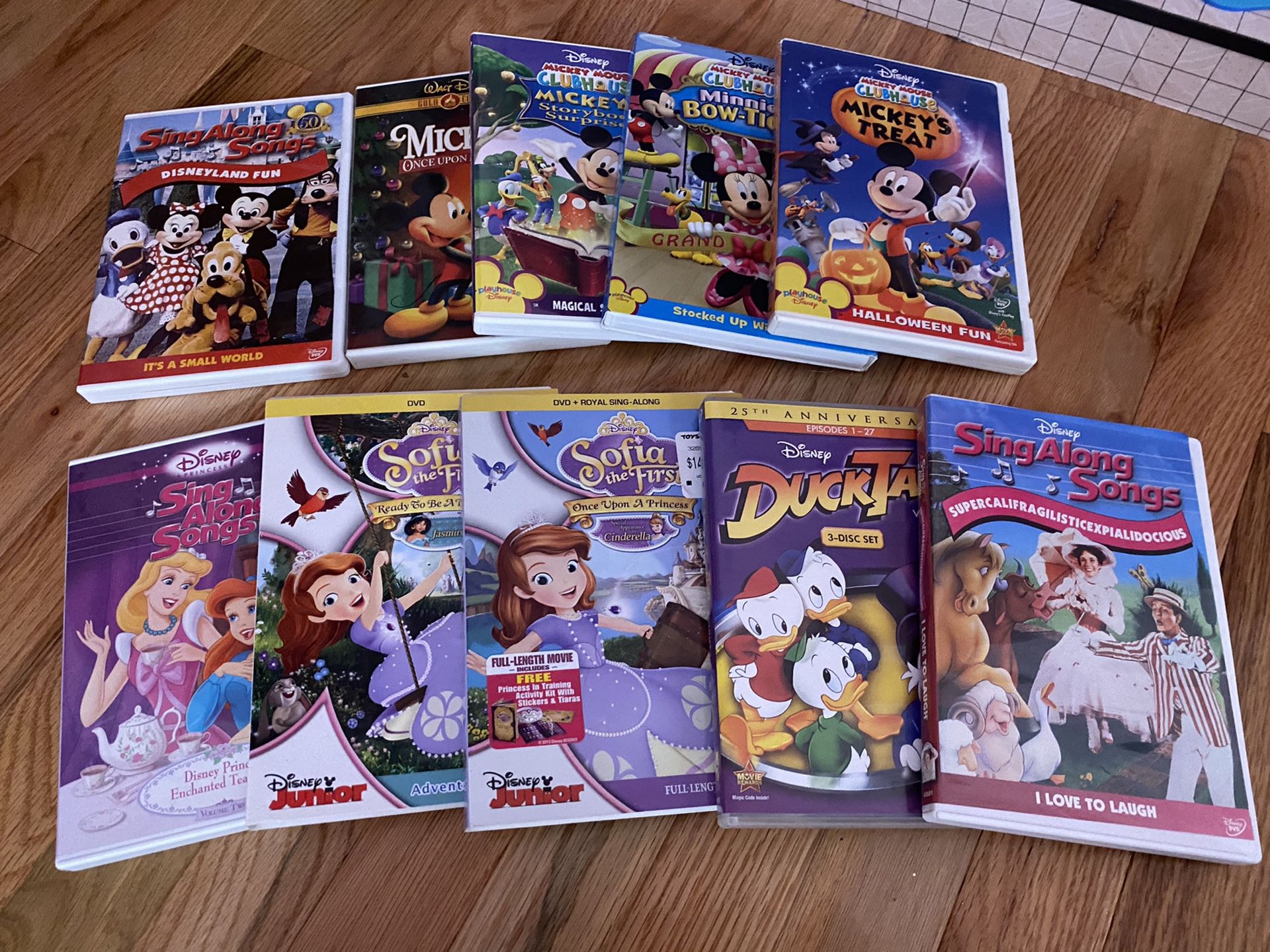 Disney DVDs (all 10 for $24)