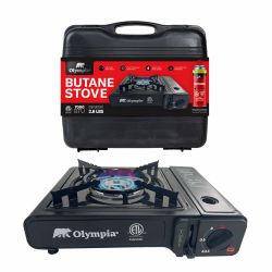 Brand New Olympia Portable Butane Stove with Carrying Case