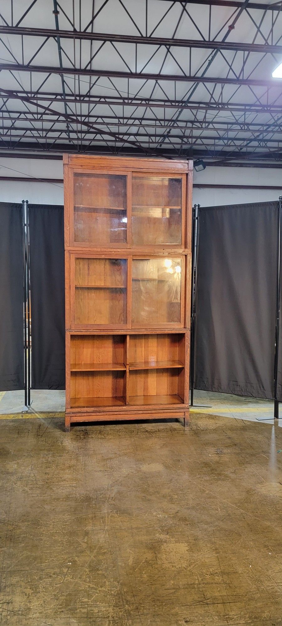 3 Tier Antique Bookcase Shelf Stacks For Easy Moving
