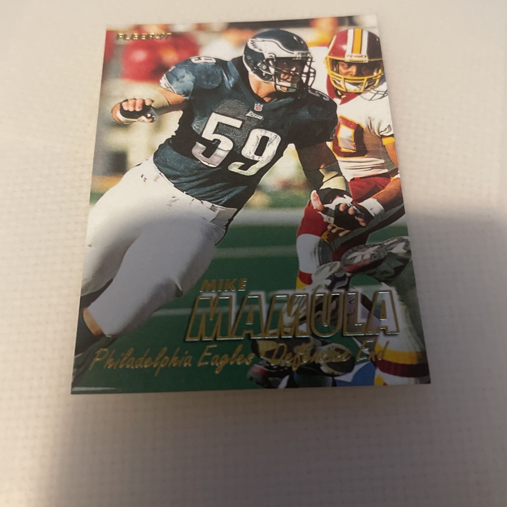Football Fleer 1997 Mike Mamula #186