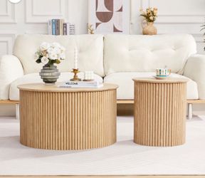 Round coffee table Set 2 Pieces