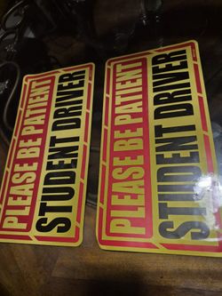 Student Driver Magnets  / Imanes Para Estudiante De Manejo