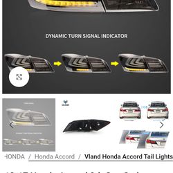 Honda accord LED tail lights