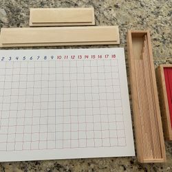Montessori Subtraction Strip Board
