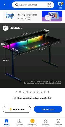 Carbon Fiber Gaming Desk