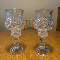 12” Crystal Candle Holders