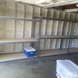 Garage Shelving 72 in W x 24 in D Boltless Shed Storage Shelves Heavy Duty Stronger than Home Depot & Lowes Racks Delivery & Assembly Available