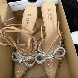 Strap Up Bow Heel 