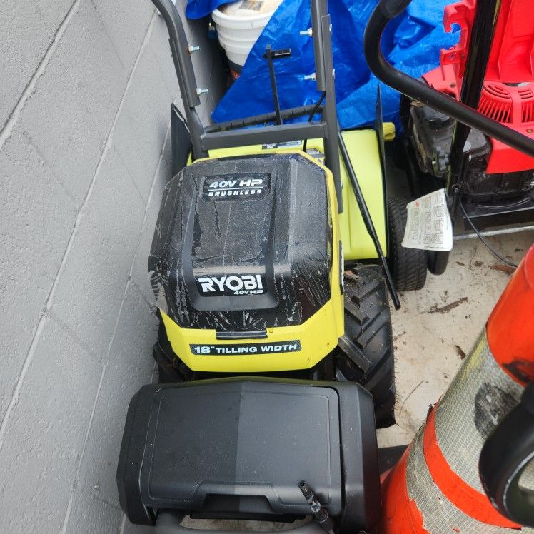 Ryobi Tiller 40v Battery Power