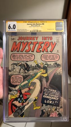 Comic Book Journey Into Mystery 88  2nd Appearance Of Loki Signed By Tom Hiddleston Marvel DC Comics MCU DCU Thor Spider-Man Batman Superman X-Men CGC