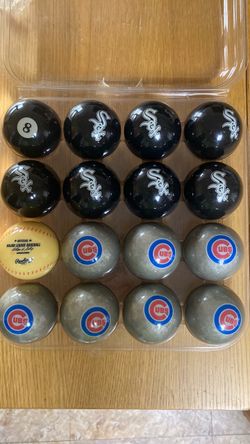Crosstown Classic Chicago White Sox vs. Chicago Cubs Pool Ball Set