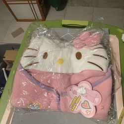 Hello Kitty Hooded Baby Wrap Blanket