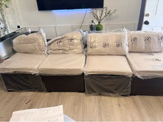 Modular Patio Sofa / Synthetic Rattan Set (New in Packaging)