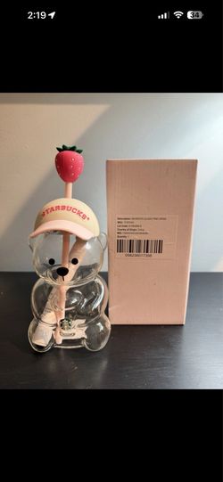 Starbucks bearista strawberry cup 🍓