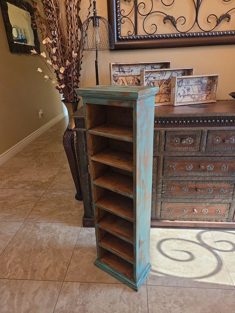 Southwest Style 7 Shelf Cabinet