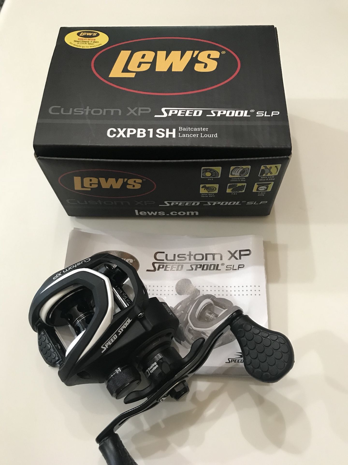 NEW Lew’s Custom XP Speed Spool baitcaster fishing reel