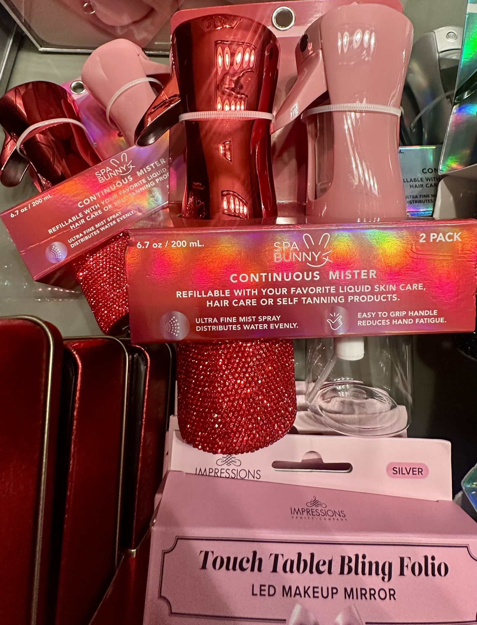 Red Glitz Spray Mist Bottle 