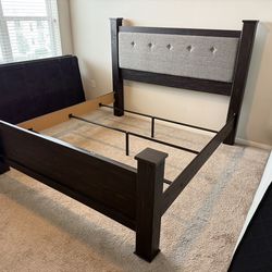 King Bed Frame(Mattress and Box Springs Optional)