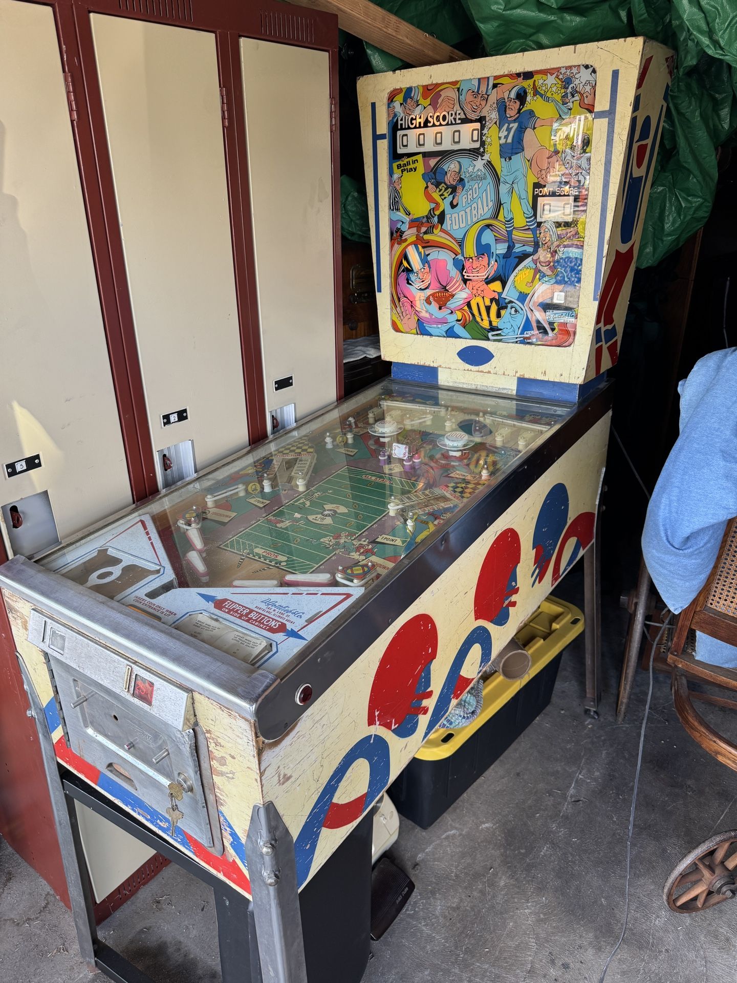 1973 Football Pinball Machine 
