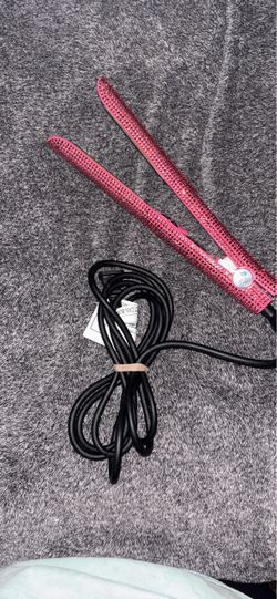 Pink Rhinestone Hair Straightener Flat Iron