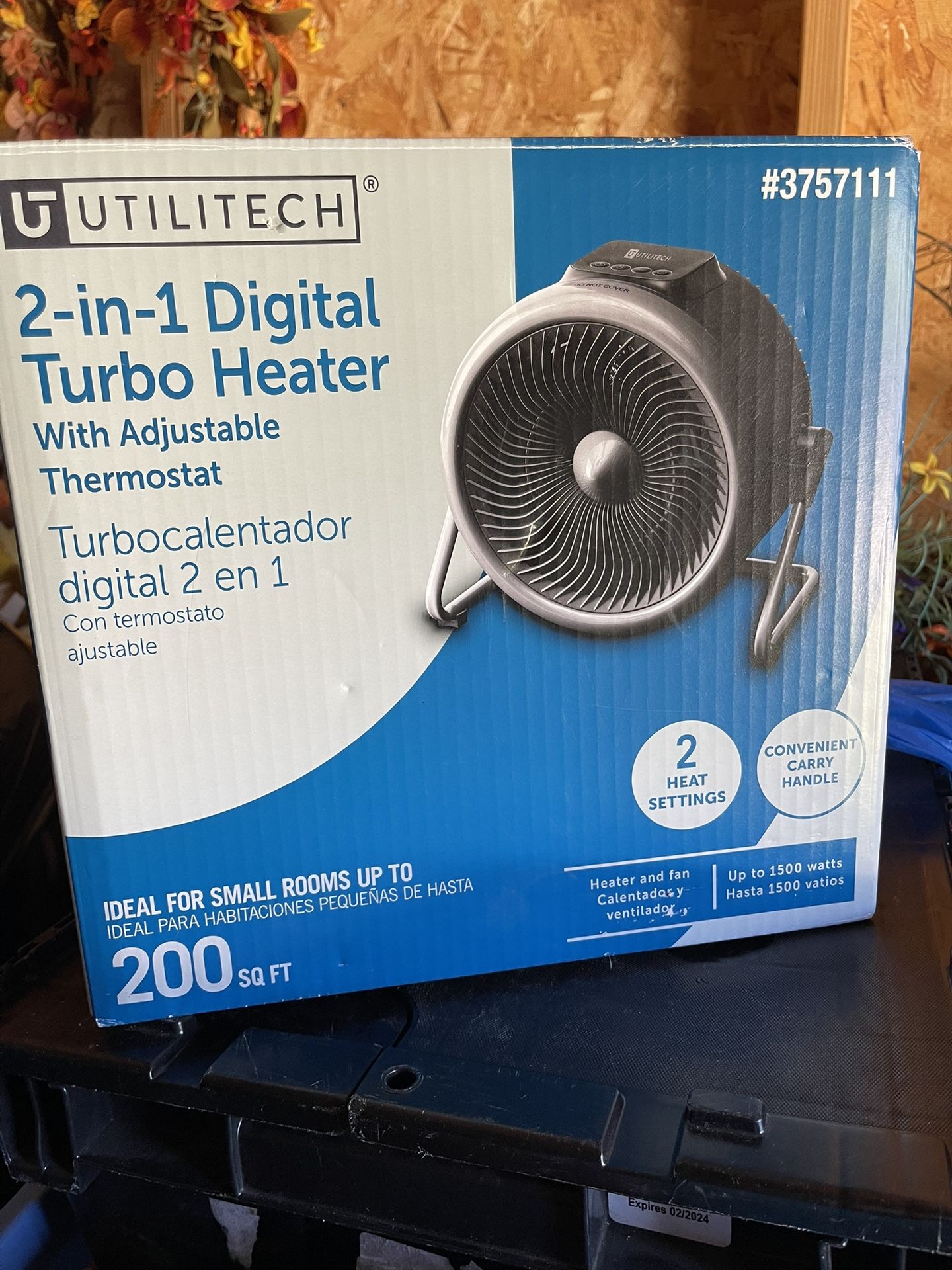 Two in one digital heater brand new never been used