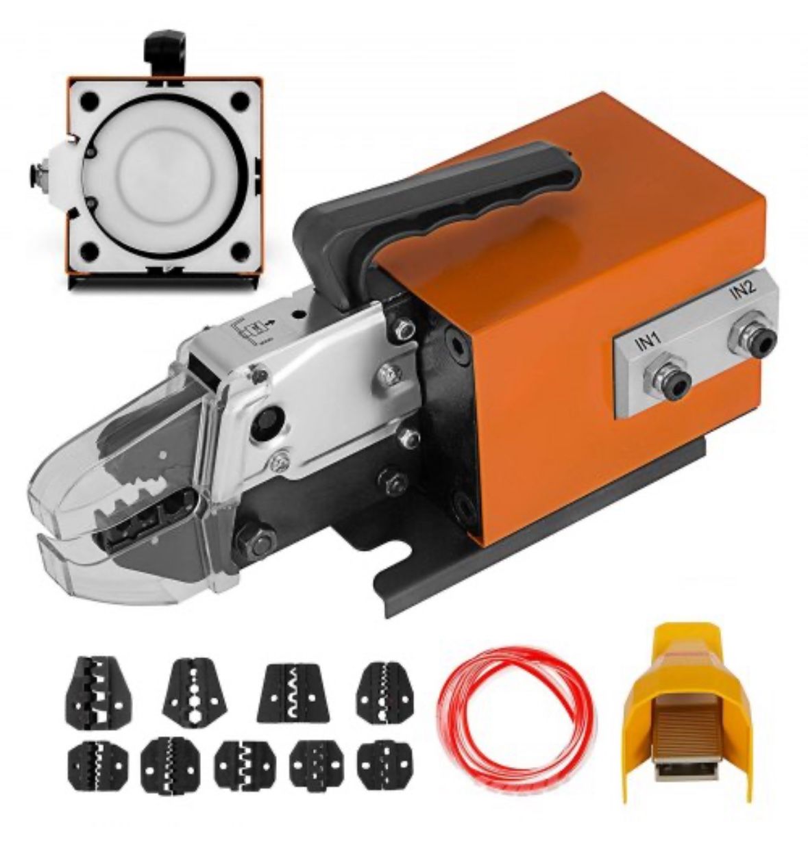 Pneumatic Crimping Tool Am-10, Air Powered Wire Terminal Crimping Machine