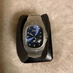 Vintage Solid Aluminum FOSSIL Blue Watch