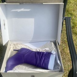 PURPLE MARK FISHER BOOTS.