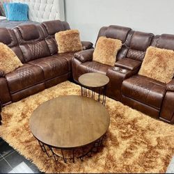 NEW COMFY RECLINING SOFA LOVESEAT SET ON SALE NOW ONLY $999! 🤩 NO CREDIT NEEDED FINANCE AVAILABLE ☎️💰 SAME DAY DELIVERY 🚚 