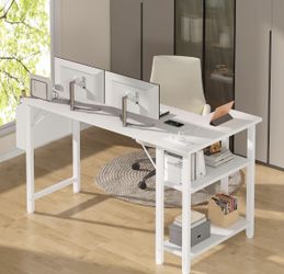 L shaped computer desk