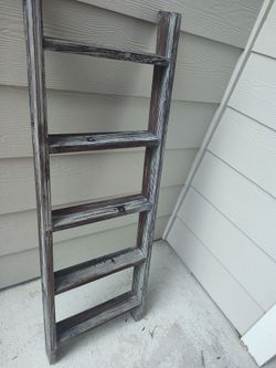 Wooden furniture available ladder shelf storage