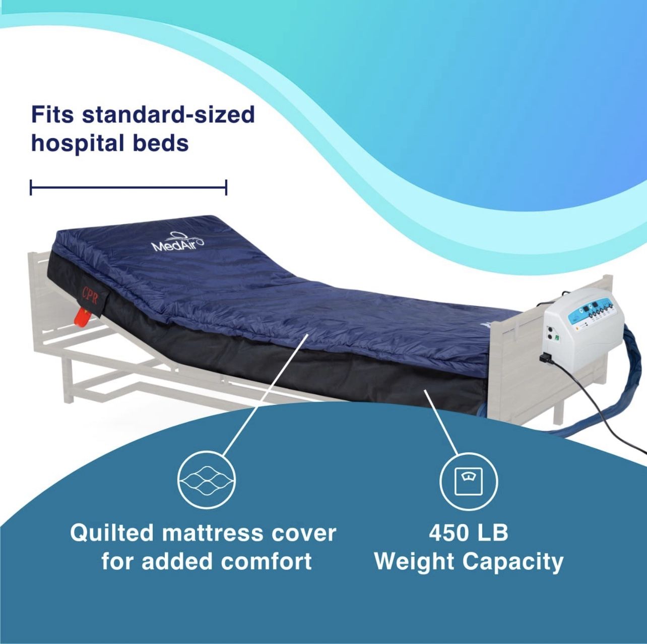 FREE: Medical Air Mattress System. Bed Frame Not Included. (Sistema de colchón de aire para uso médico. Marco de cama no incluido.)
