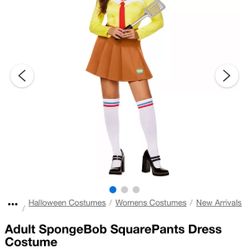 Adult SpongeBob SquarePants Dress Costume Size M
