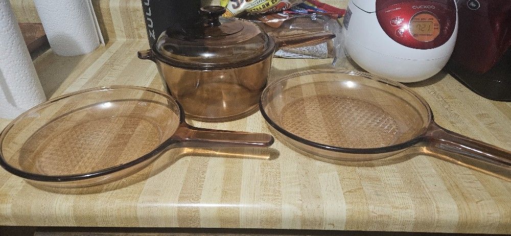 Vintage VISION Glass Cookware