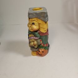 Scarecrow Candlestick  Holder 