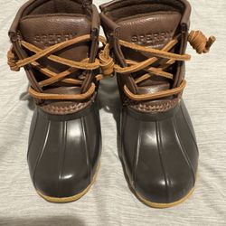 Sperry Girls Boots Size 8t