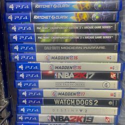 Ps4 Video Games Lot 