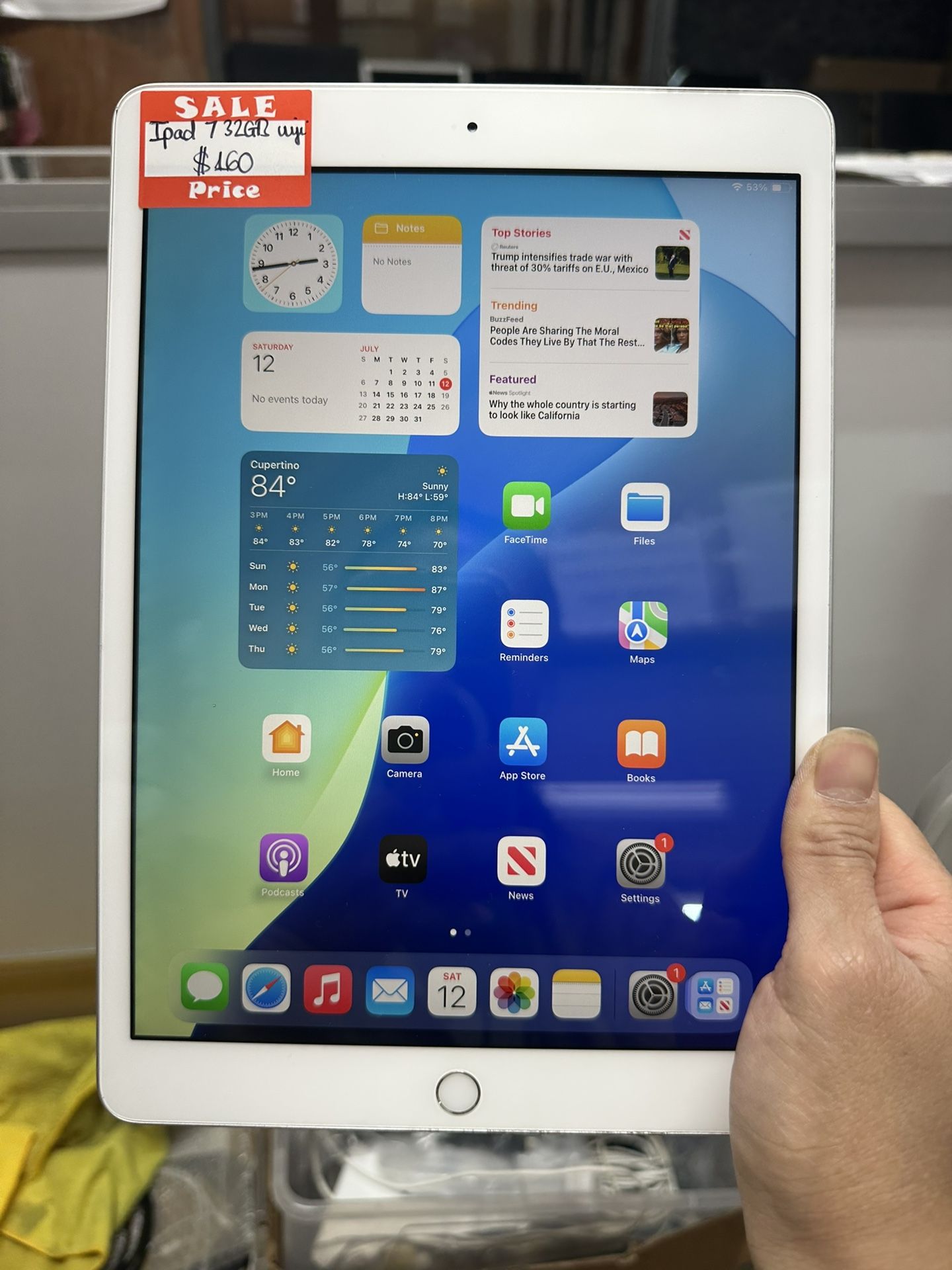 Ipad 7th gen 10.2 inch 32GB wifi