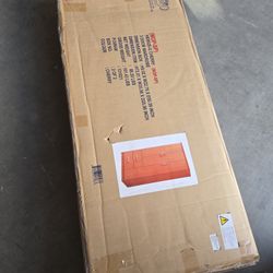 3 Door Armoire with 2-Drawers, 3-Shelves in Cherry Color