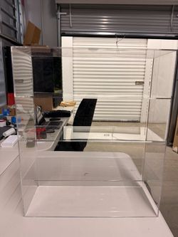 Clear Acrylic Countertop Display Case 4-Tier Retail Showcase Organizer 16x19x7"