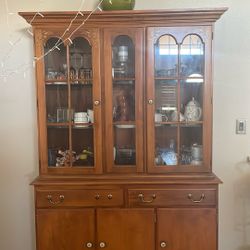 Wood China Cabinet 