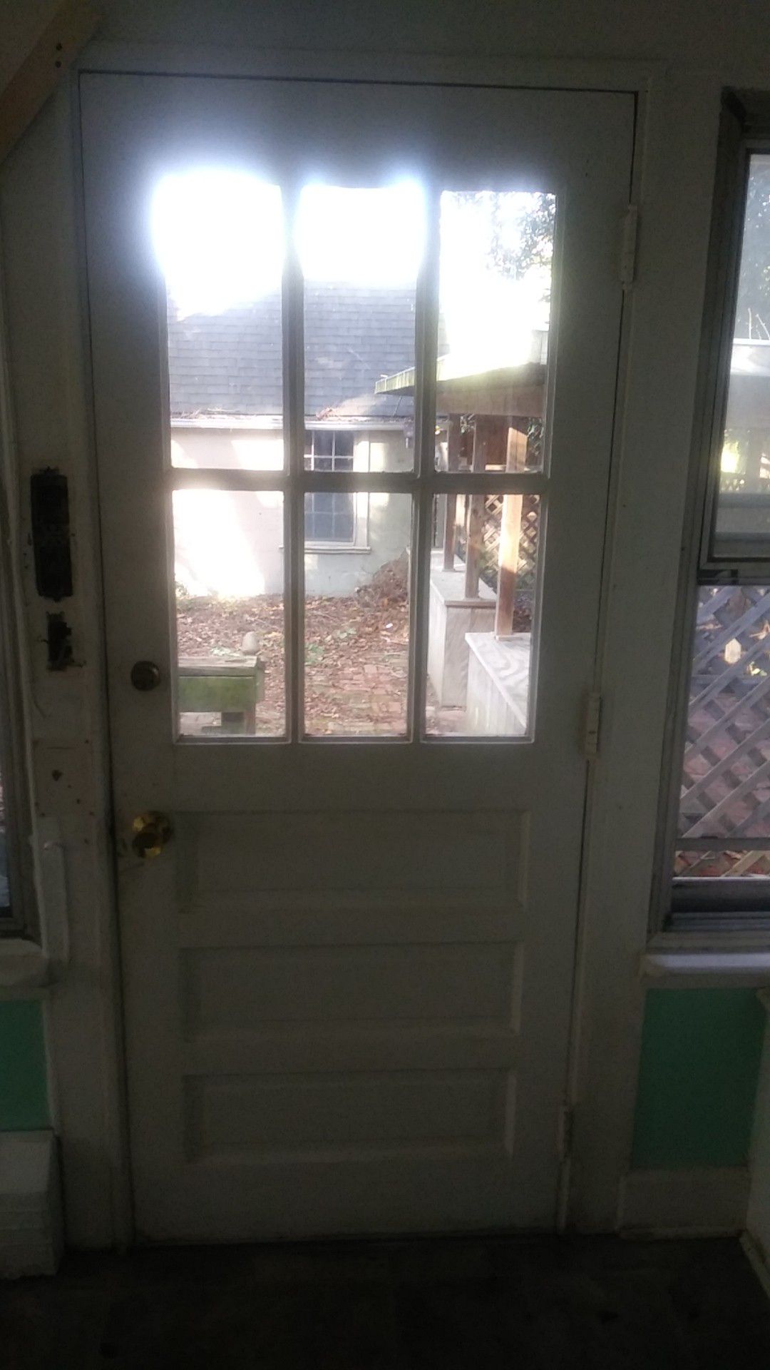 Exterior solid wood door