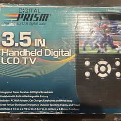 Digital Prism 480i LCD Handheld Digital TV - Black
