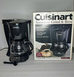 Cuisinart Automatic Grind & Brew DGB-300BK 10 Cup Coffee Maker Black 