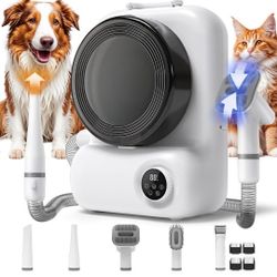 Dog Grooming Vacuum and Dryer, Pet Grooming Vacuum for Dogs with 3 Liter Canister