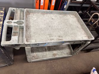 Shop cart.  Rubbermaid cart